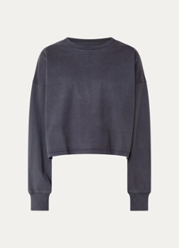 Bellerose Dames Franto62 sweater met gerafeld detail in de kleur Antraciet