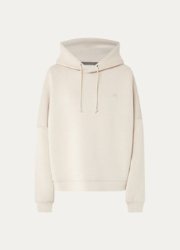 Bellerose Dames Tood62 hoodie met logo in de kleur Creme