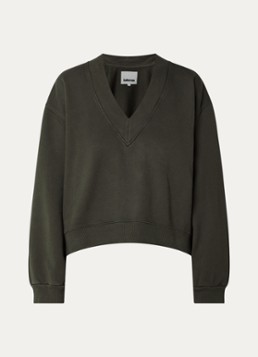 Bellerose Dames Sula sweater met V-hals in de kleur Antraciet