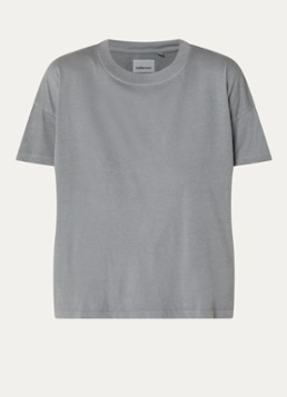 Bellerose Dames Felia oversized T-shirt met ronde hals in de kleur Grijs