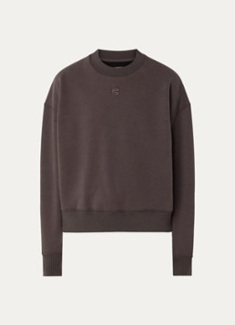 Bellerose Dames Temi sweater met ronde hals in de kleur Donkerbruin