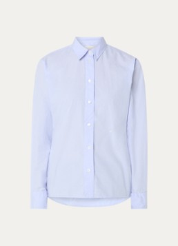 Bellerose Dames Grey blouse met kraag in de kleur Lichtblauw