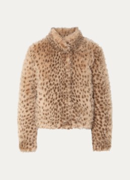 Bellerose Dames Enjoy jack van imitatiebont met steekzakken in de kleur Camel