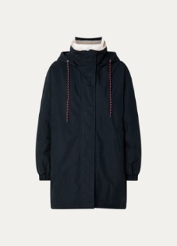 Bellerose Dames Jade oversized gewatteerde parka met capuchon in de kleur Donkerblauw