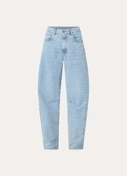 Bellerose Dames Kurtis high waist balloon fit jeans met lichte wassing in de kleur Indigo