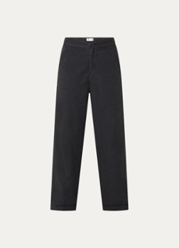 Bellerose Dames Pasop high waist cropped tapered fit broek met steekzakken in de kleur Zwart