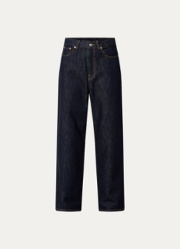 Bellerose Dames Poker high waist wide leg jeans met donkere wassing in de kleur Indigo