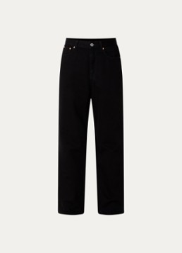 Bellerose Dames Poker high waist wide leg jeans met gekleurde wassing in de kleur Zwart