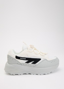 Hi-Tec Jongens HTS Kids Shadow Lace sneaker met details van suède en mesh in de kleur Lichtgrijs, maat: 32