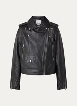 ROUGE EDIT Dames Rouleena jack van lamsleer met ritszakken in de kleur Zwart, maat: 36