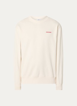 Pockies Heren Lobster sweater met logo- en backprint in de kleur Creme, maat: S