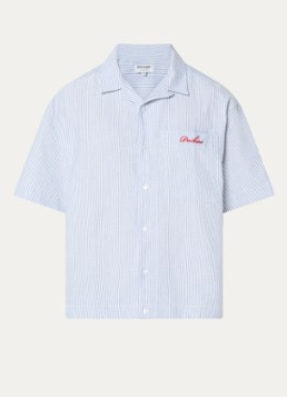 Pockies Heren Regular fit overhemd met logo in de kleur Lichtblauw, maat: L