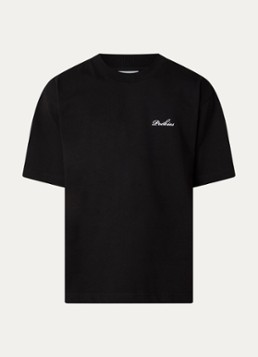 Pockies Heren Roses T-shirt met logo- en backprint in de kleur Zwart, maat: XL