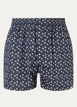 Pockies Heren Boxershort van katoen met print in de kleur Donkerblauw, maat: L