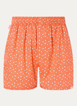 Pockies Heren Boxershort van katoen met print in de kleur Oranje, maat: M