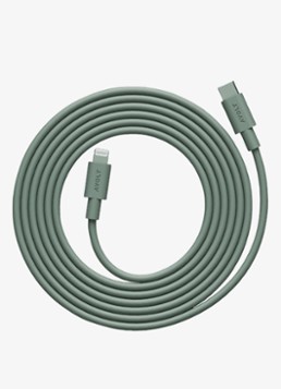 Avolt USB-C to Lightning oplaadkabel 60W - 2 meter Groen - Deal