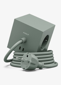 Avolt Square 1 Dual USB-C stekkerdoos 30W - 1,8 meter Groen - Deal