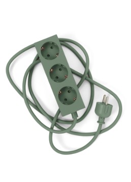 Pedestal Power Bar stekkerdoos 5 meter Mosgroen - Deal