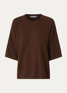 Absolut Cashmere. Dames Leana fijngebreide pullover van kasjmier in de kleur Bruin, maat: M