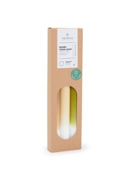 Originalhome Gradient kaars 30 cm set van 3 Groen - Deal