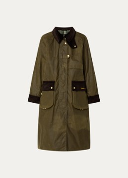 Barbour Dames Kirklees parka met steekzakken in de kleur Donkergroen, maat: 44