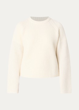Barbour Dames Renata grofgebreide trui in de kleur Beige, maat: 42