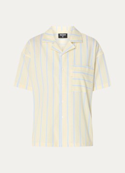 WRSTBHVR Dames Tavi blouse met streepprint in de kleur Lichtgeel, maat: S