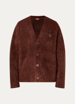 WRSTBHVR Dames Raso fijngebreid vest in wolblend met V-hals in de kleur Hazelnootbruin, maat: M