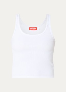 WRSTBHVR Dames Tilla tank top met boothals in de kleur Wit, maat: S