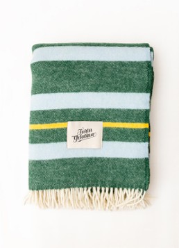 Tarta Gelatina Cabaña plaid van wol 180 x 130 cm Groen - Deal