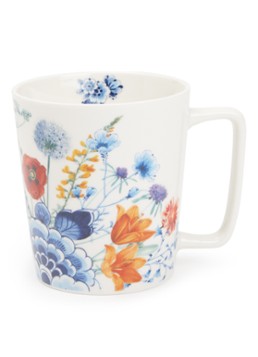 Heinen Delfts Blauw Bloementuintje kopje 30 cl Multicolor - Deal