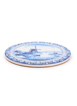 Heinen Delfts Blauw Panonderzetter 18 cm Royalblauw - Deal