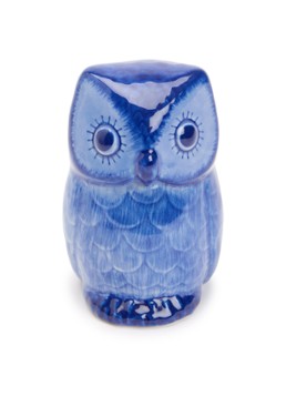Heinen Delfts Blauw Uil ornament 10 cm Blauw - Deal