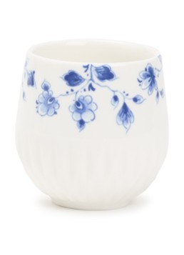 Heinen Delfts Blauw Blauw Vouw espressokopje 10 cl Wit - Deal