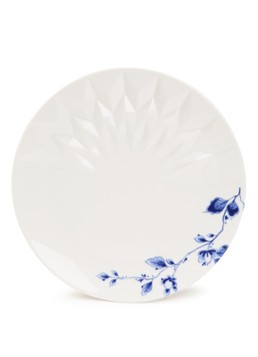 Heinen Delfts Blauw Blauw Vouw gebaksbordje 18 cm Wit - Deal