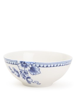 Heinen Delfts Blauw Paauw Blauw dipschaal 10 cm Wit - Deal