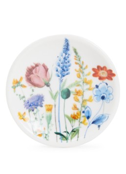 Heinen Delfts Blauw Wildbloemen theetip 7 cm Wit - Deal