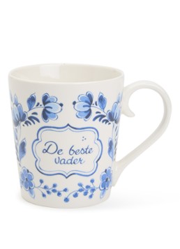 Heinen Delfts Blauw Wensmok Vader kop 30 cl Blauw - Deal