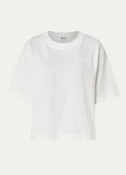 Baum und Pferdgarten Dames Jiana T-shirt met 3D logoprint in de kleur Wit, maat: XL