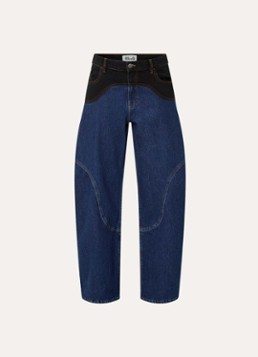 Baum und Pferdgarten Dames Napolen high waist loose fit jeans met steekzakken in de kleur Indigo, maat: W27/L32