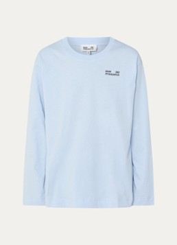 Baum und Pferdgarten Dames Jeevona longsleeve met print in de kleur Lichtblauw, maat: XS