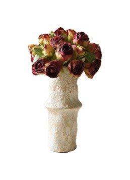 Botané Mini Rose kunstboeket Donkerrood - Deal