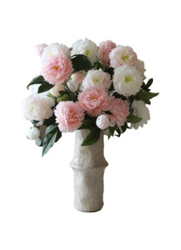 Botané Peony kunstboeket Lichtroze - Deal