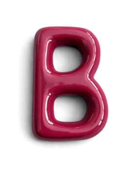Ceramics by Romy Letter B hanger 10 cm Bordeauxrood - Deal