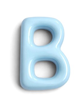 Ceramics by Romy Letter B hanger 10 cm Lichtblauw - Deal