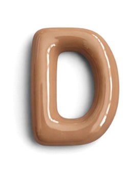 Ceramics by Romy Letter D hanger 10 cm Beige - Deal