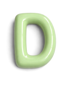 Ceramics by Romy Letter D hanger 10 cm Mint - Deal