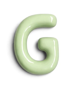 Ceramics by Romy Letter G hanger 10 cm Mint - Deal
