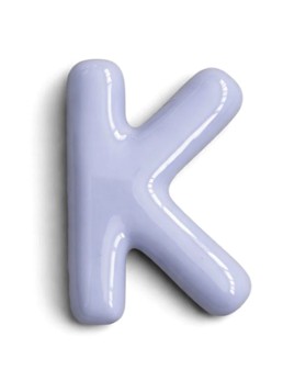 Ceramics by Romy Letter K hanger 10 cm Paars - Deal