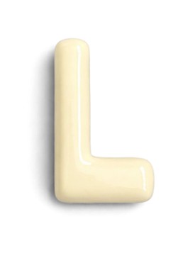Ceramics by Romy Letter L hanger 10 cm Gebroken wit - Deal